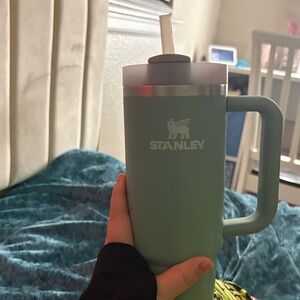 Stanley Sage Green Travel Mug with Handle